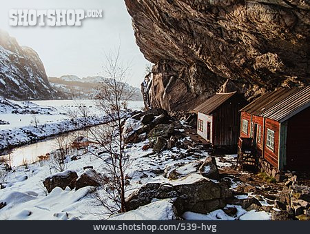 
                Hütte, Holzhaus, Island, Geschützt                   
