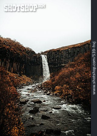 
                Wasserfall, Island, Svartifoss                   