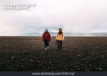
                Island, Wanderung, Kahl, Expedition                   