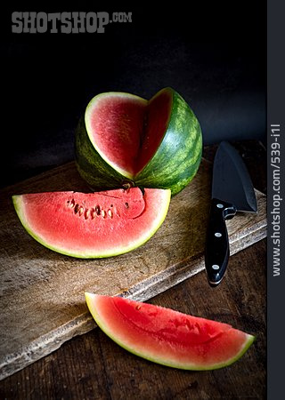 
                Stillleben, Aufgeschnitten, Wassermelone                   