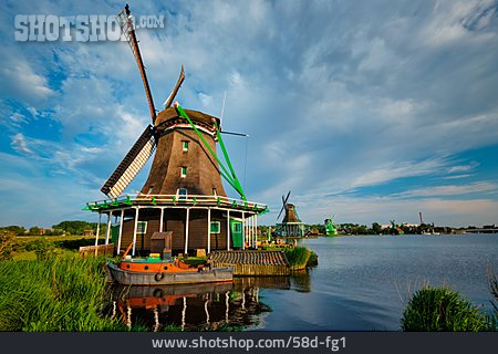
                Windmühle, Holland, Niederländisch, Zaan                   