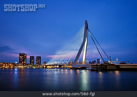 
                Holland, Rotterdam, Erasmusbrücke, Erasmusbrug                   