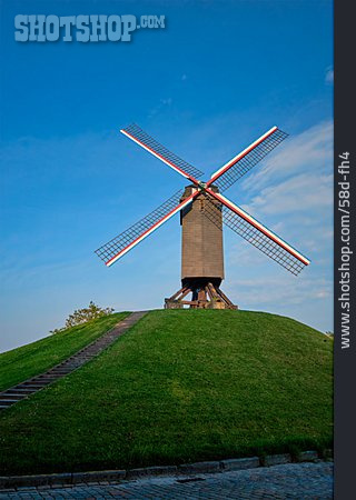 
                Windmühle, Brügge, Sint-janshuismolen                   