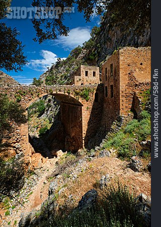 
                Ruine, Kloster, Kreta                   