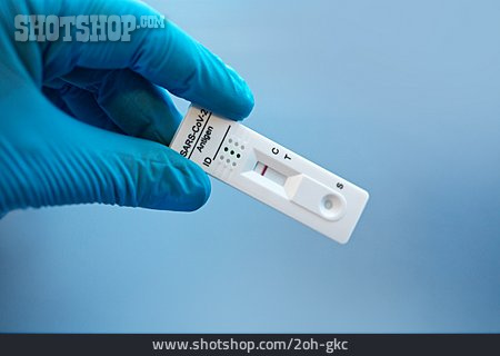 
                Negativ, Coronavirus, Schnelltest, Antigen Test                   