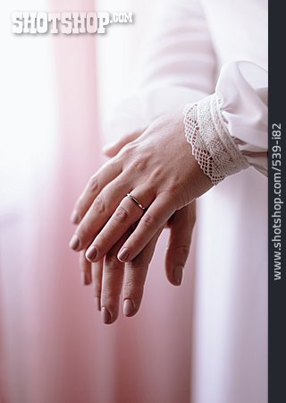 
                Hochzeit, Hand, Braut                   