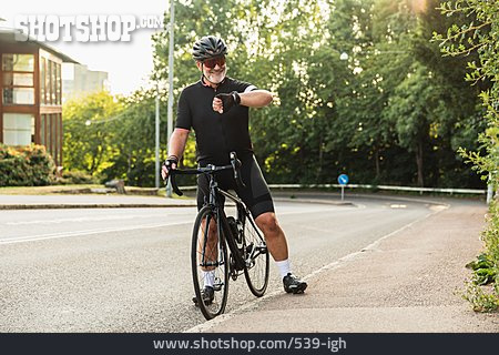 
                Radfahrer, Radrennfahrer, Trainingszeit                   