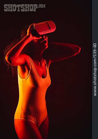 
                Virtuelle Realität, 3d-brille, Head-mounted Display                   