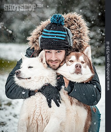 
                Hund, Porträt, Tierliebe, Siberian Husky                   
