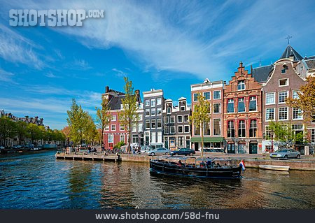 
                Kanal, Amsterdam, Kanalboot                   