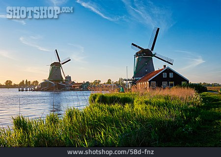 
                Windmühle, Niederlande, Zaanse Schans                   
