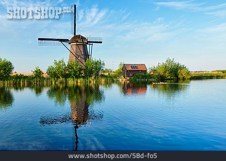 
                Windmühle, Niederlande, Kinderdijk                   