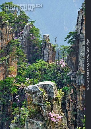 
                Unesco-weltkulturerbe, Wulingyuan, Sandsteinpfeiler                   