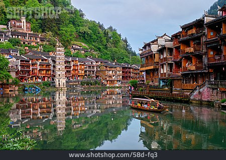 
                China, Fenghuang, Fenghuang Ancient Town                   