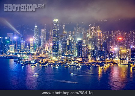 
                Hongkong, Downtown, Victoria Harbour                   