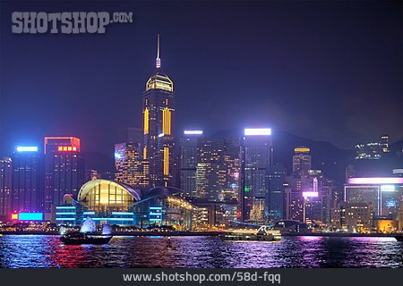 
                Skyline, Hongkong, Victoria Harbour                   