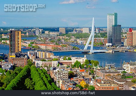 
                Rotterdam, Erasmusbrücke, Erasmusbrug                   