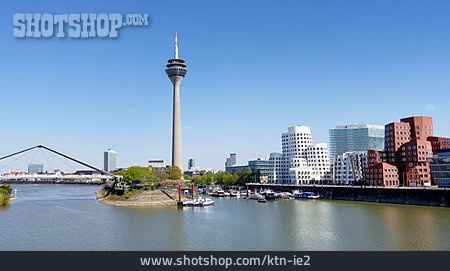 
                Fernsehturm, Düsseldorf, Rhein                   