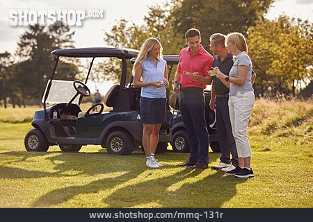
                Golf, Ausfüllen, Golfplatz, Golfspieler, Scorekarte                   