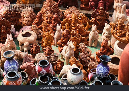 
                Keramik, Indien, Steingut, Basar                   