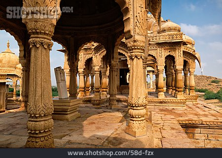 
                Mausoleum, Grabstätte, Jaisalmer, Bada Bagh                   