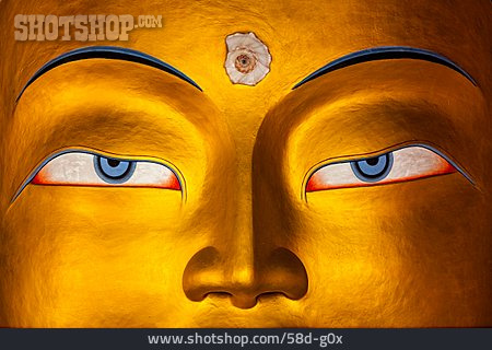 
                Augen, Buddha, Maitreya Buddha                   
