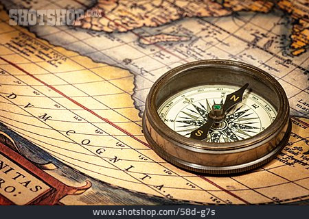 
                Navigieren, Reise, Kompass, Weltkarte                   