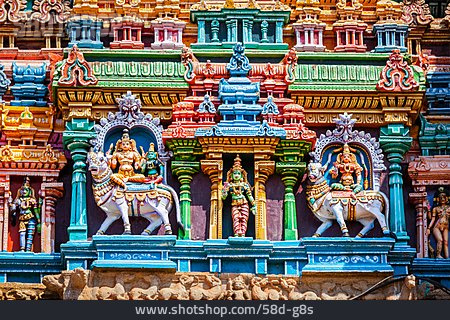 
                Hindutempel, Chidambaram, Gopuram                   