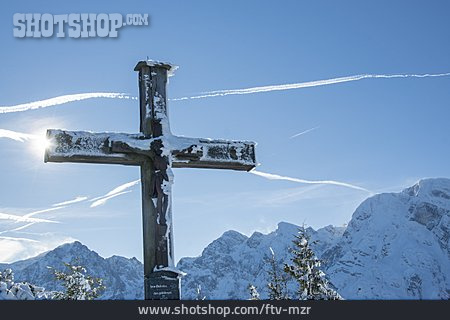 
                Winter, Gipfelkreuz                   