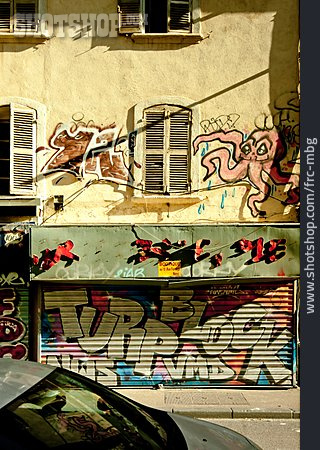 
                Fassade, Urban, Graffiti, Streetart, Marseille                   