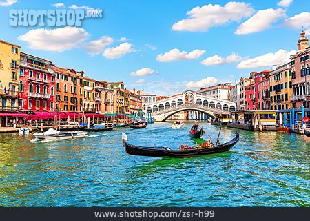 
                Gondel, Venedig, Canal Grande, Rialtobrücke                   