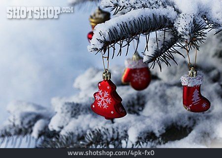 
                Winter, Tannenbaum, Weihnachtsdekoration                   