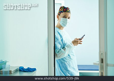 
                Mobile Kommunikation, Krankenhaus, ärztin                   
