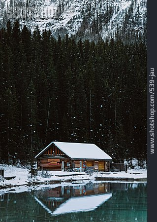 
                See, Hütte, Banff-nationalpark                   