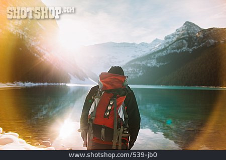 
                Trekking, Wanderer, Banff-nationalpark                   
