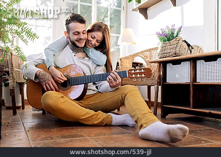 
                Couple, Music, Playing Guitar                   
