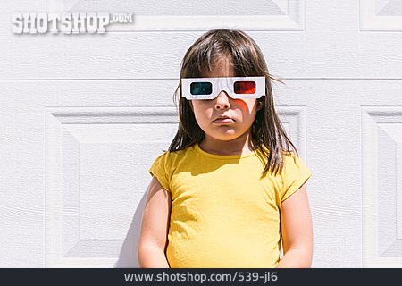 
                Mädchen, 3d-brille, Farbfilterbrille                   