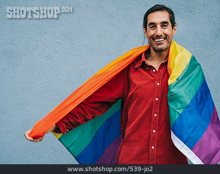 
                Mann, Homosexuell, Regenbogenfahne, Lgbt                   