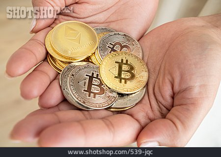 
                Zahlungsmittel, Bitcoin, Kryptowährung, Ethereum                   