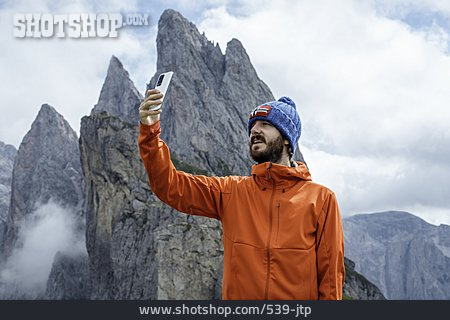 
                Wanderer, Bergwanderung, Selbstportrait, Selfie                   