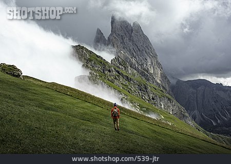 
                Südtirol, Hang, Bergwanderung                   