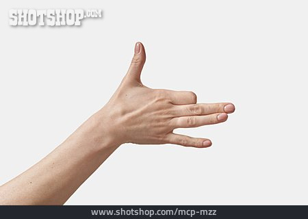 
                Handzeichen, Gebärdensprache, Fingeralphabet                   
