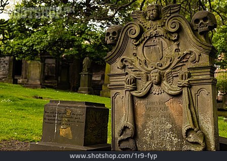 
                Friedhof, Grabstein, Edinburgh                   