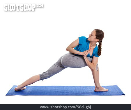 
                Yoga, Parivrtta Baddha Parsvakonasana                   
