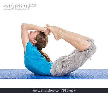 
                Yoga, Bogen, Dhanurasana, Asana                   
