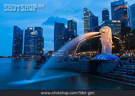 
                Singapur, Merlion                   