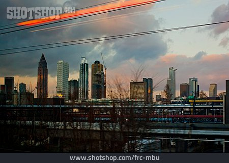 
                Hochhaus, Aussicht, Frankfurt Am Main, Zugfenster                   
