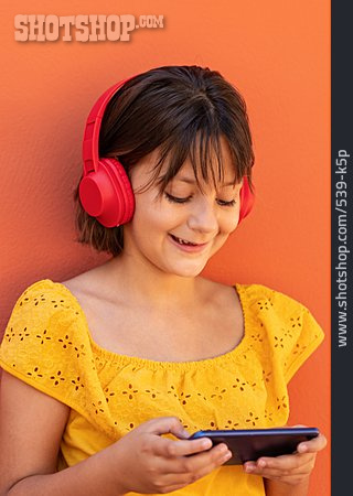 
                Kopfhörer, Kindheit, Smartphone, Musik Hören                   