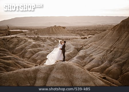 
                Wüste, Hochzeitspaar, Bardenas Reales                   