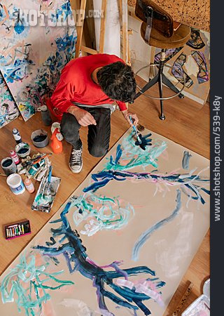 
                Malen, Künstler, Atelier                   